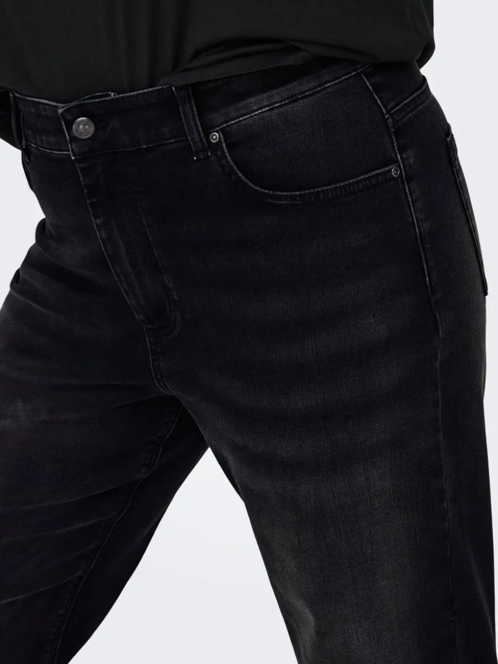 CARWILLY Høy midje Straight Fit Jeans