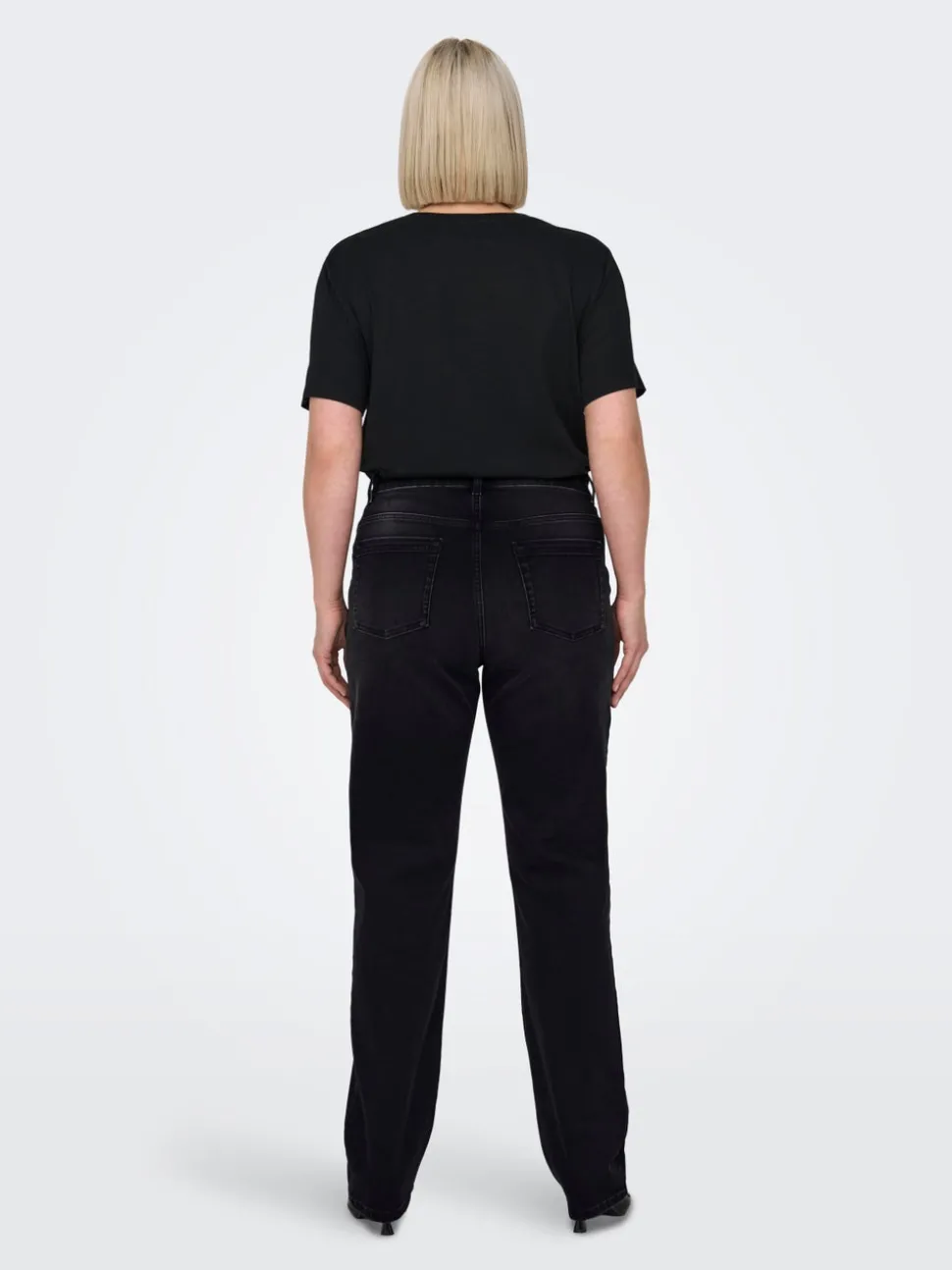 CARWILLY Høy midje Straight Fit Jeans
