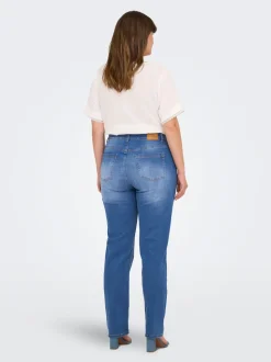 CARWILLY Høy midje Straight Fit Jeans