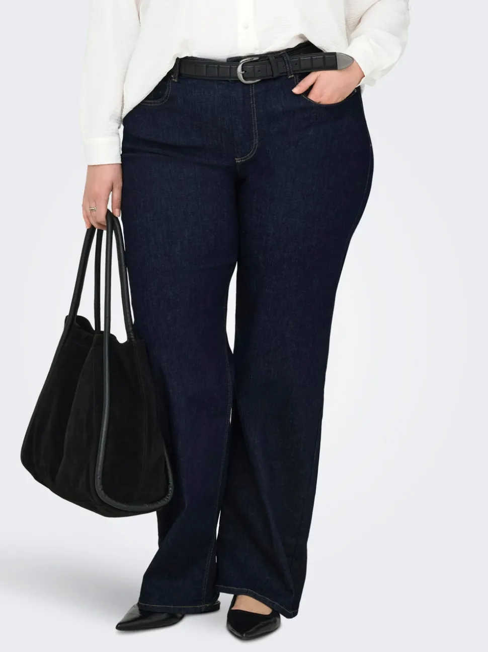 CARWILLY Høy midje wide Fit Jeans