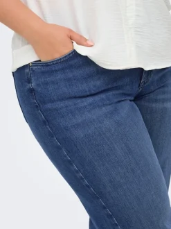 CARWILLY Høy midje Wide Leg Fit Cropped Jeans