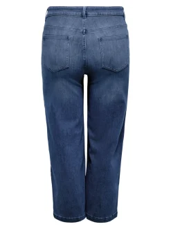 CARWILLY Høy midje Wide Leg Fit Cropped Jeans