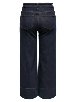 CARWILLY Høy midje Wide Leg Fit Cropped Jeans