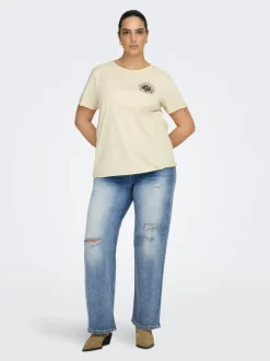 CARWILLY Høy midje Wide Leg Fit Jeans