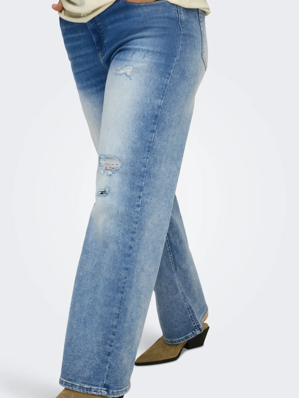 CARWILLY Høy midje Wide Leg Fit Jeans