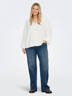 CARWILLY Høy midje Wide Leg Fit Jeans