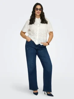 CARWILLY Høy midje Wide Leg Fit Jeans