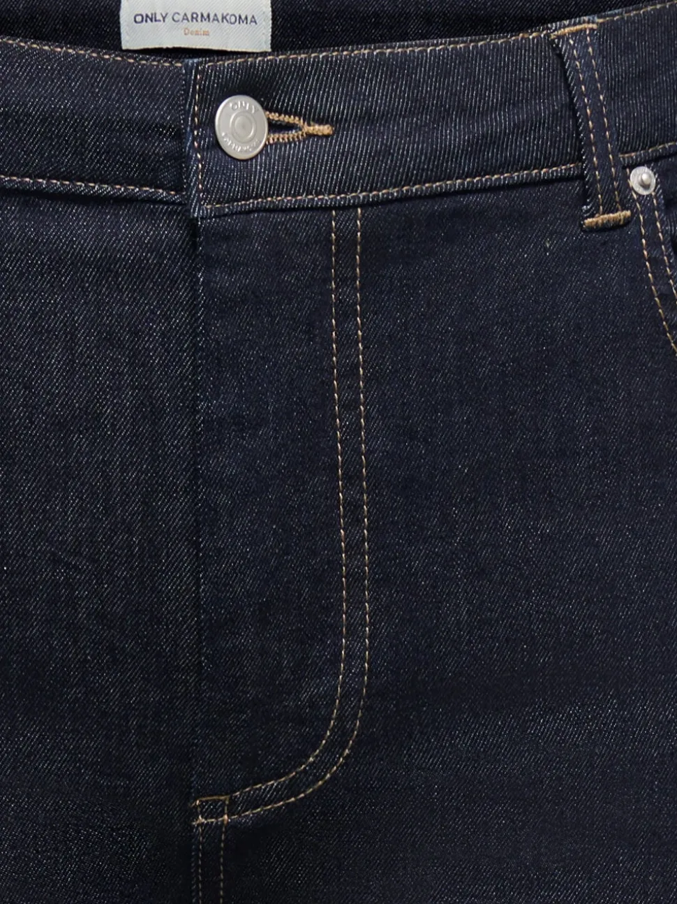 CARWILLY Høy midje Wide Leg Fit Denimshorts