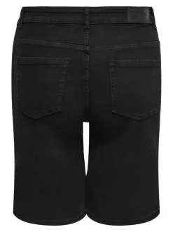 CARWILLY Høy midje Wide Leg Fit Denimshorts