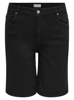 CARWILLY Høy midje Wide Leg Fit Denimshorts