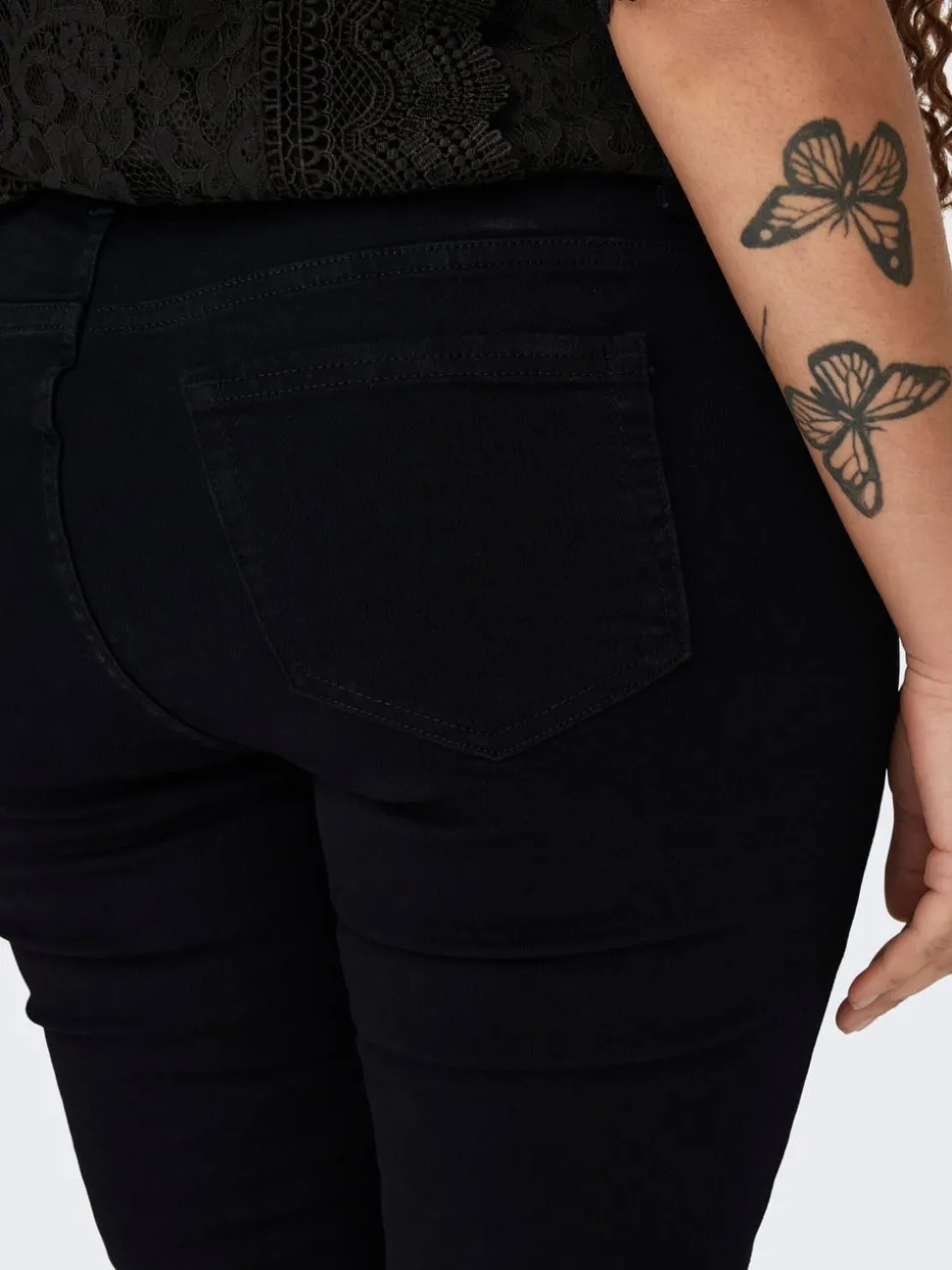 CARWILLY Middels høy midje capri Skinny Fit Jeans