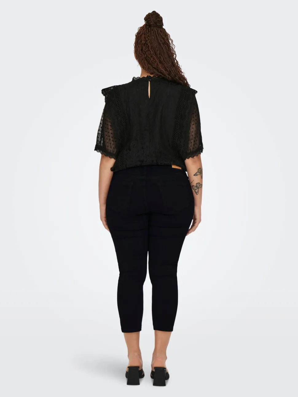 CARWILLY Middels høy midje capri Skinny Fit Jeans