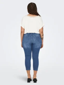 CARWILLY Middels høy midje capri Skinny Fit Jeans