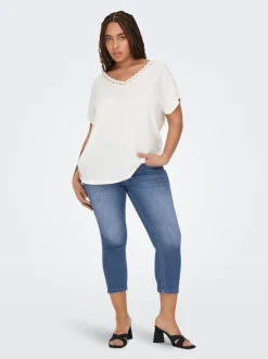 CARWILLY Middels høy midje capri Skinny Fit Jeans