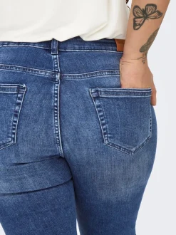 CARWILLY Middels høy midje capri Skinny Fit Jeans