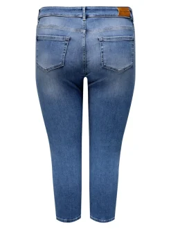 CARWILLY Middels høy midje capri Skinny Fit Jeans