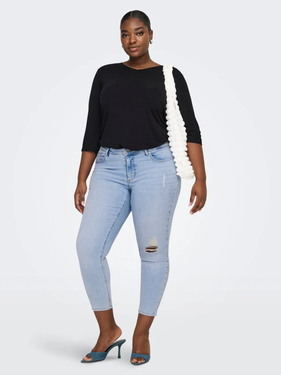 CARWILLY Middels høy midje Skinny Fit Ankellengde Jeans