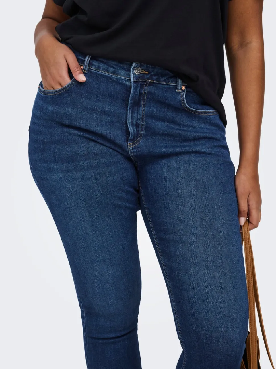 CARWILLY Skinny Fit Ankellengde Jeans