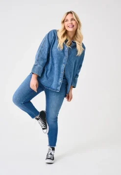 CARWILLY Skinny Fit Ankellengde Jeans