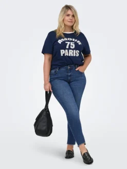 CARWILLY Skinny Fit Ankellengde Jeans