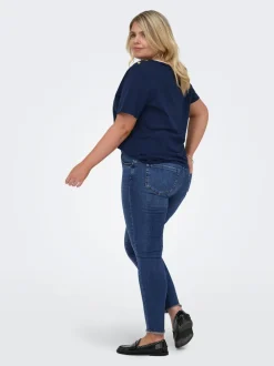 CARWILLY Skinny Fit Ankellengde Jeans