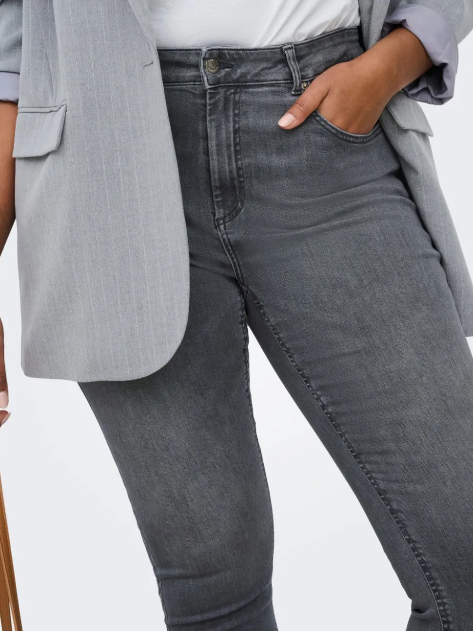 CARWILLY Skinny Fit Ankellengde Jeans