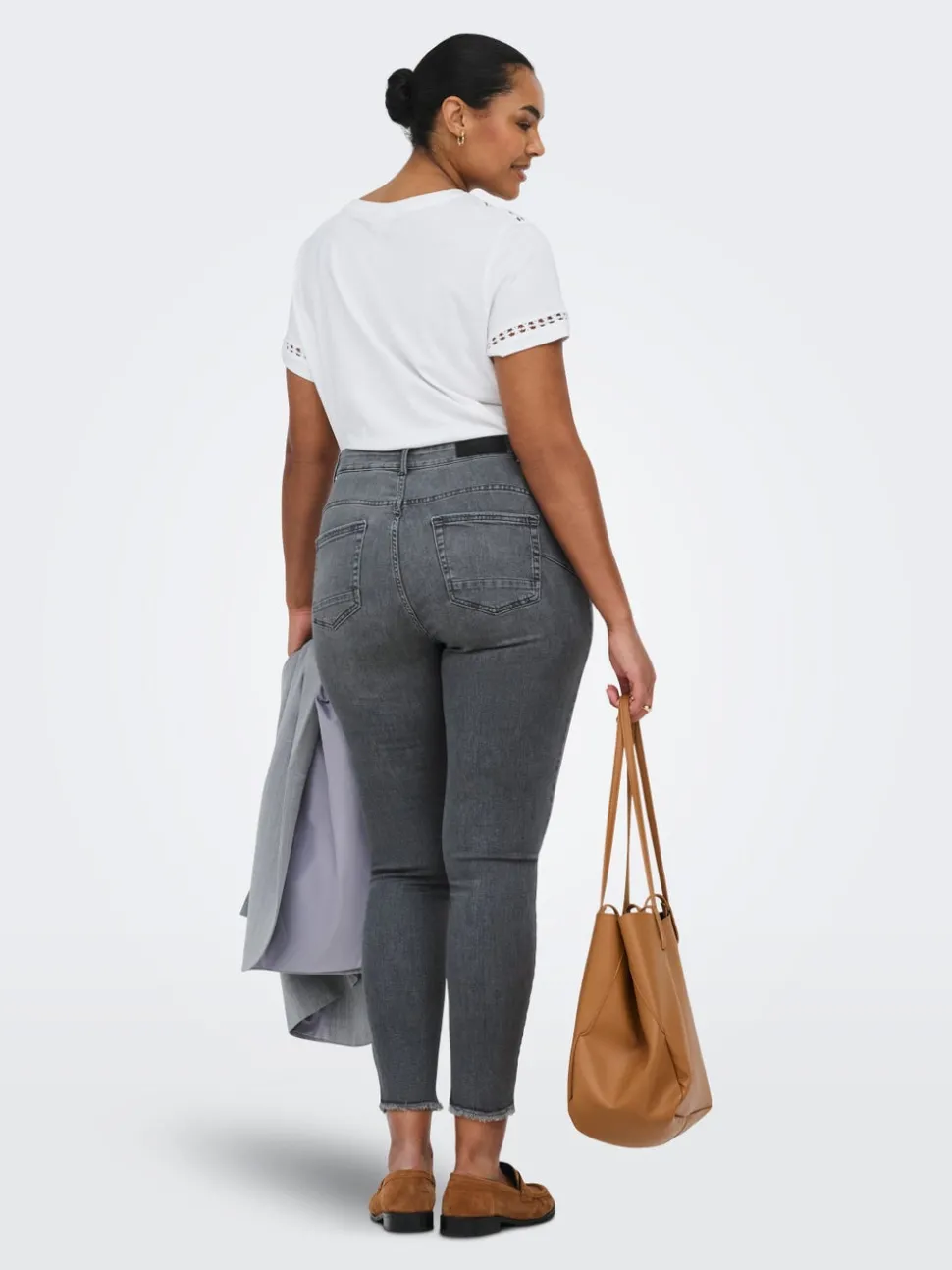 CARWILLY Skinny Fit Ankellengde Jeans