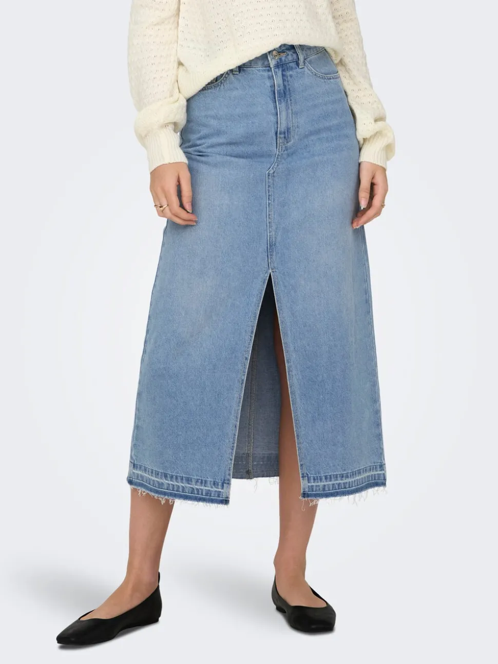 JDYBELLA Denim Denimskjørt Midiskjørt