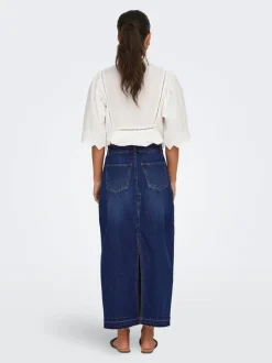 JDYBELLA Denim Denimskjørt Langt skjørt