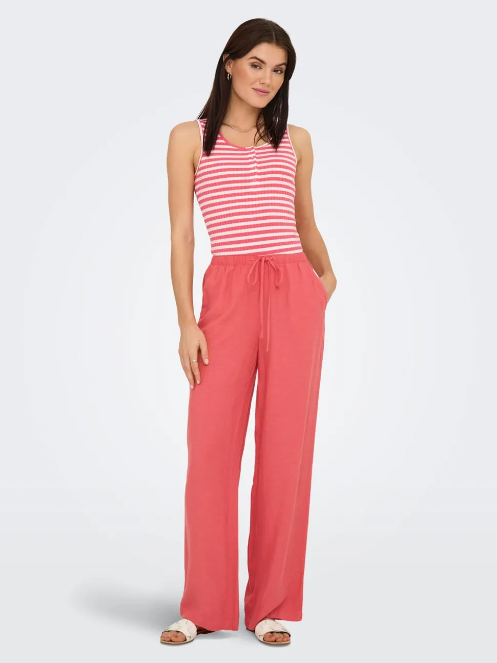JDYCAYA Wide Leg Fit Lin Bukser
