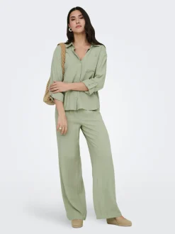 JDYCAYA Wide Leg Fit Lin Bukser
