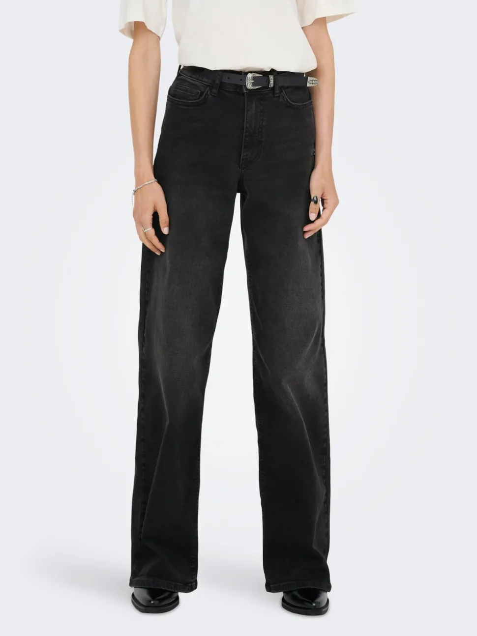 JDYFELINA-FINA Høy midje Wide Leg Fit Jeans