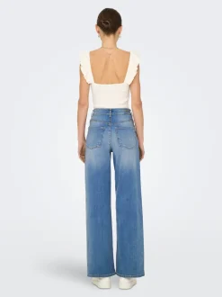 JDYFELINA-FINA Høy midje Wide Leg Fit Jeans
