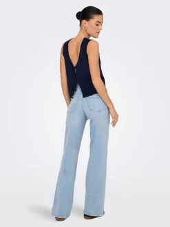 JDYFELINA-FINA Høy midje Wide Leg Fit Jeans