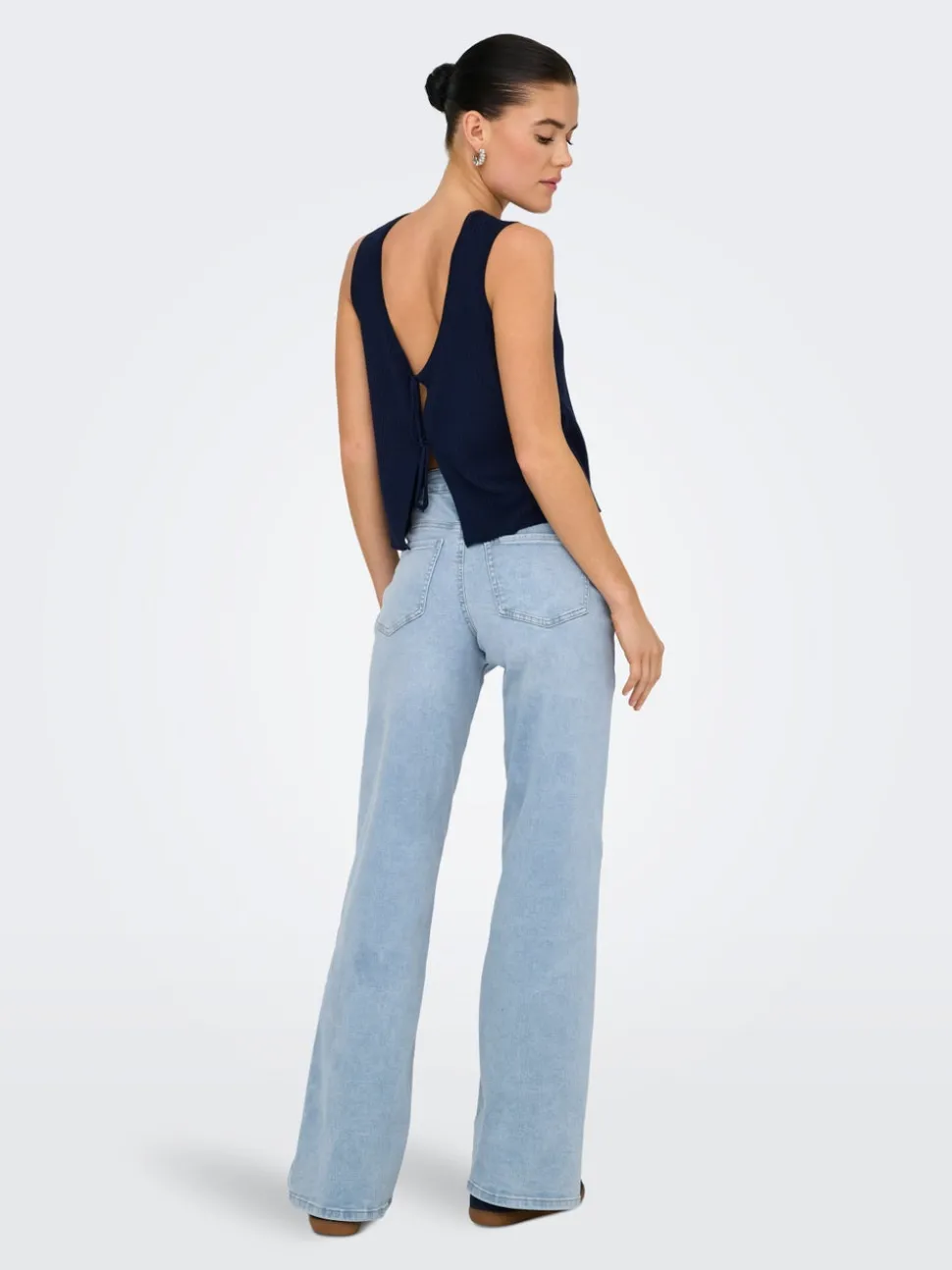 JDYFELINA-FINA Høy midje Wide Leg Fit Jeans