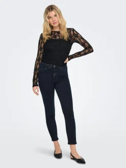 JDYFINA Middels høy midje Skinny Fit Ankellengde Jeans