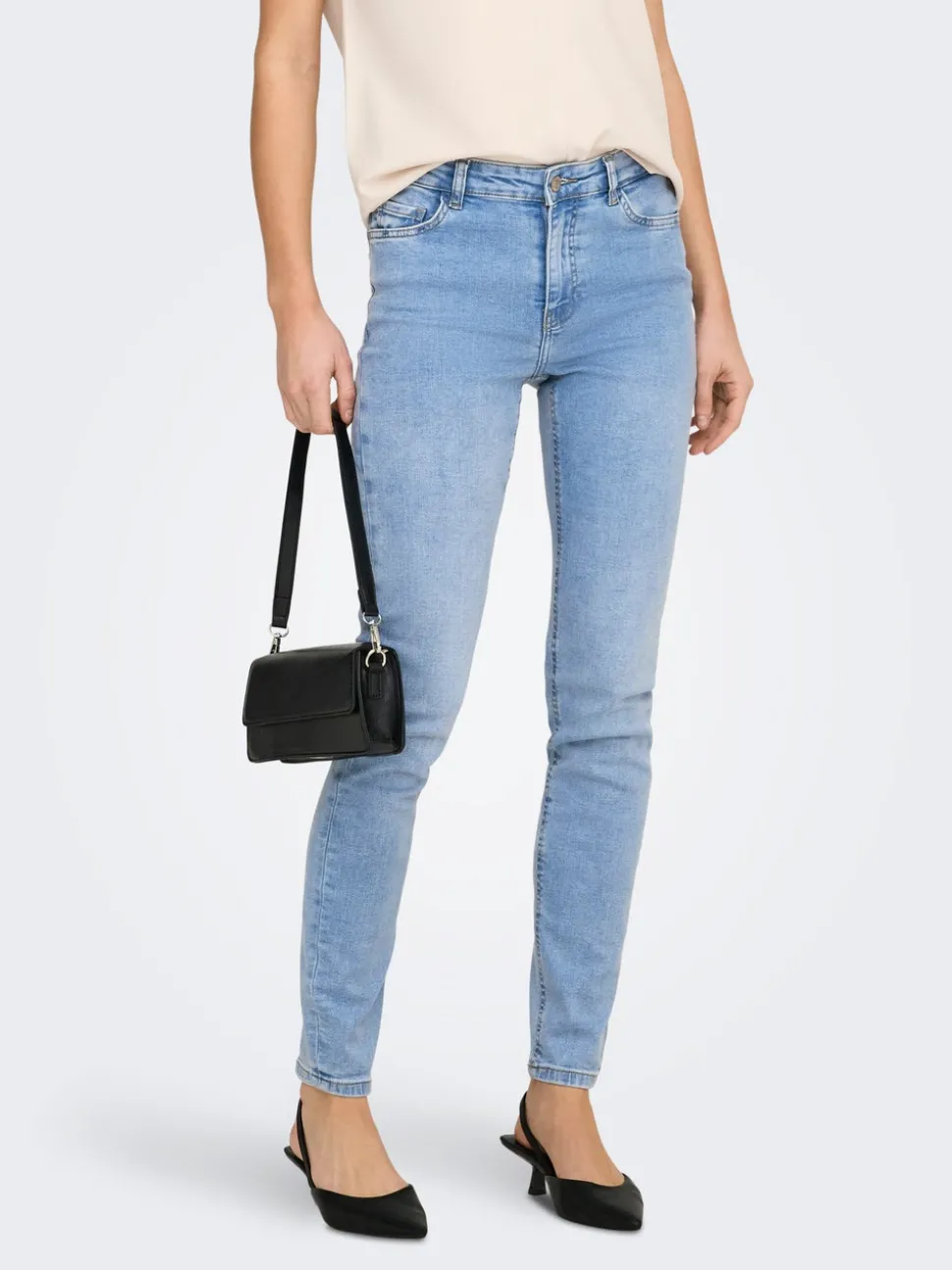 JDYFINA Middels høy midje Skinny Fit Jeans
