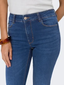 JDYFINA Middels høy midje Straight Fit Jeans
