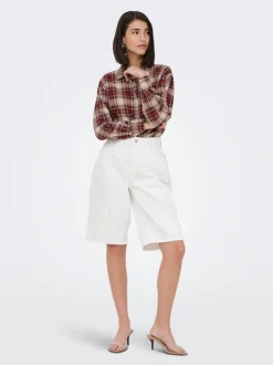 JDYLINA Middels høy midje Loose fit Bermudashorts