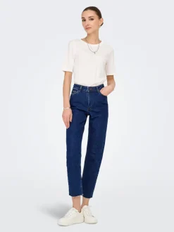 JDYLULLU Høy midje Straight Fit Ankellengde Jeans
