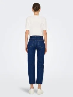 JDYLULLU Høy midje Straight Fit Ankellengde Jeans
