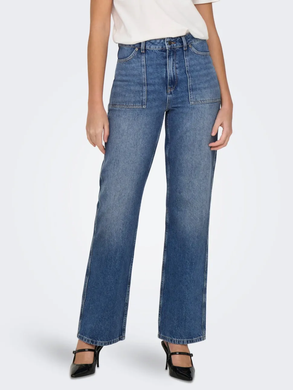 JDYMAYA Høy midje Wide Leg Fit Jeans