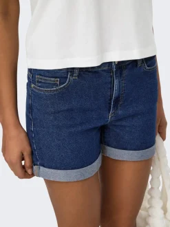 JDYMOON Middels høy midje Regular Fit Denimshorts
