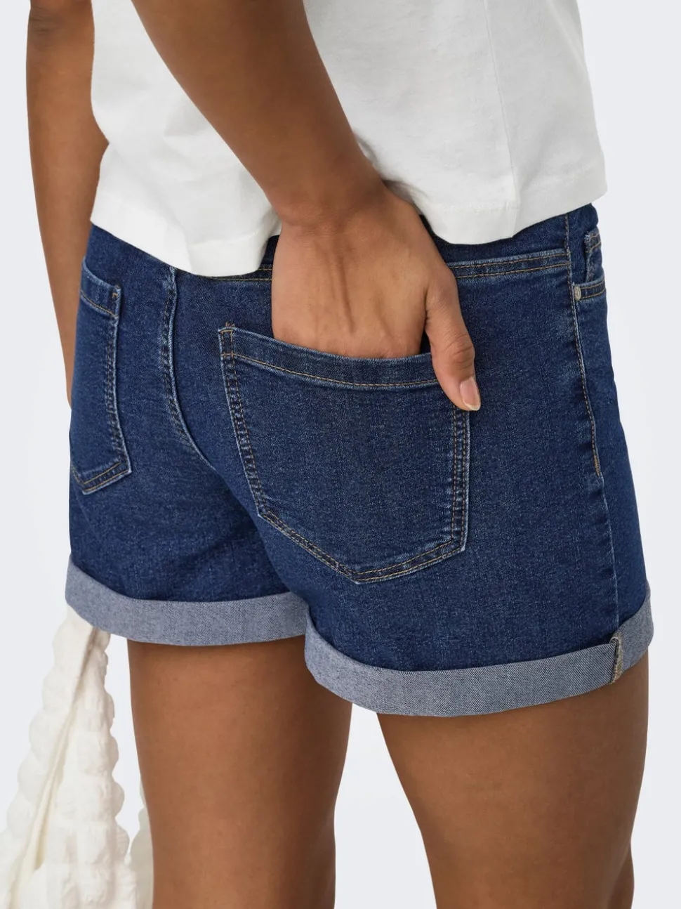 JDYMOON Middels høy midje Regular Fit Denimshorts