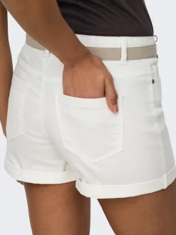 JDYMOON Middels høy midje Regular Fit Denimshorts