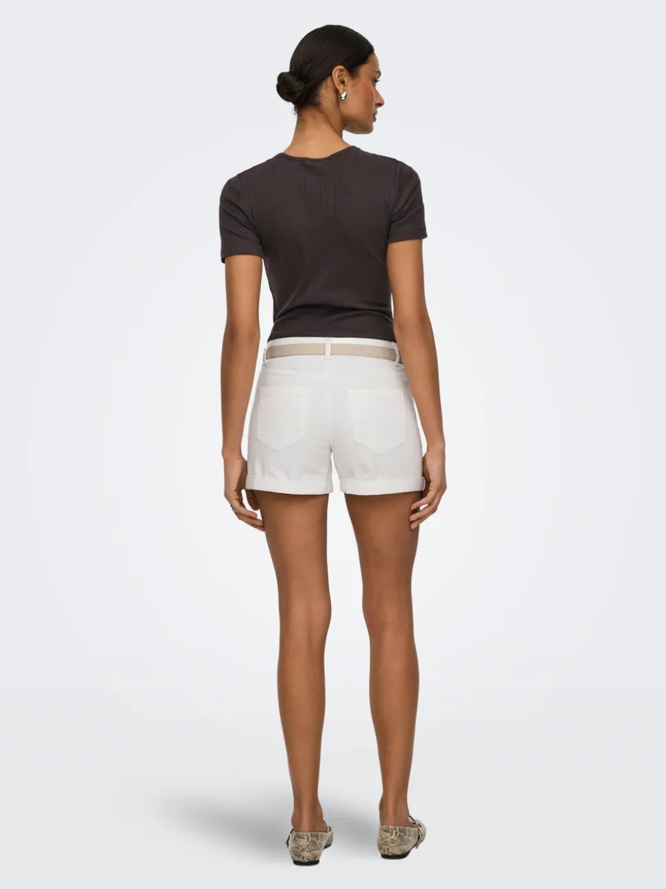 JDYMOON Middels høy midje Regular Fit Denimshorts