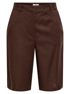 JDYNAOMI Middels høy midje Loose fit Lin Bermudashorts