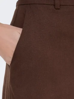 JDYNAOMI Middels høy midje Loose fit Lin Bermudashorts