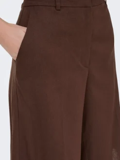 JDYNAOMI Middels høy midje Loose fit Lin Bermudashorts