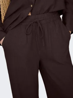 JDYSAY Loose fit Lin Bukser med vide ben